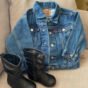 LEVI’S Girls 2T Jean Jacket Children’s Place Boots